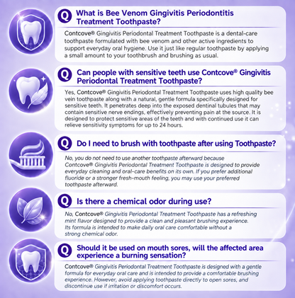 Contcove Gingivitis Periodontal Treatment Toothpaste