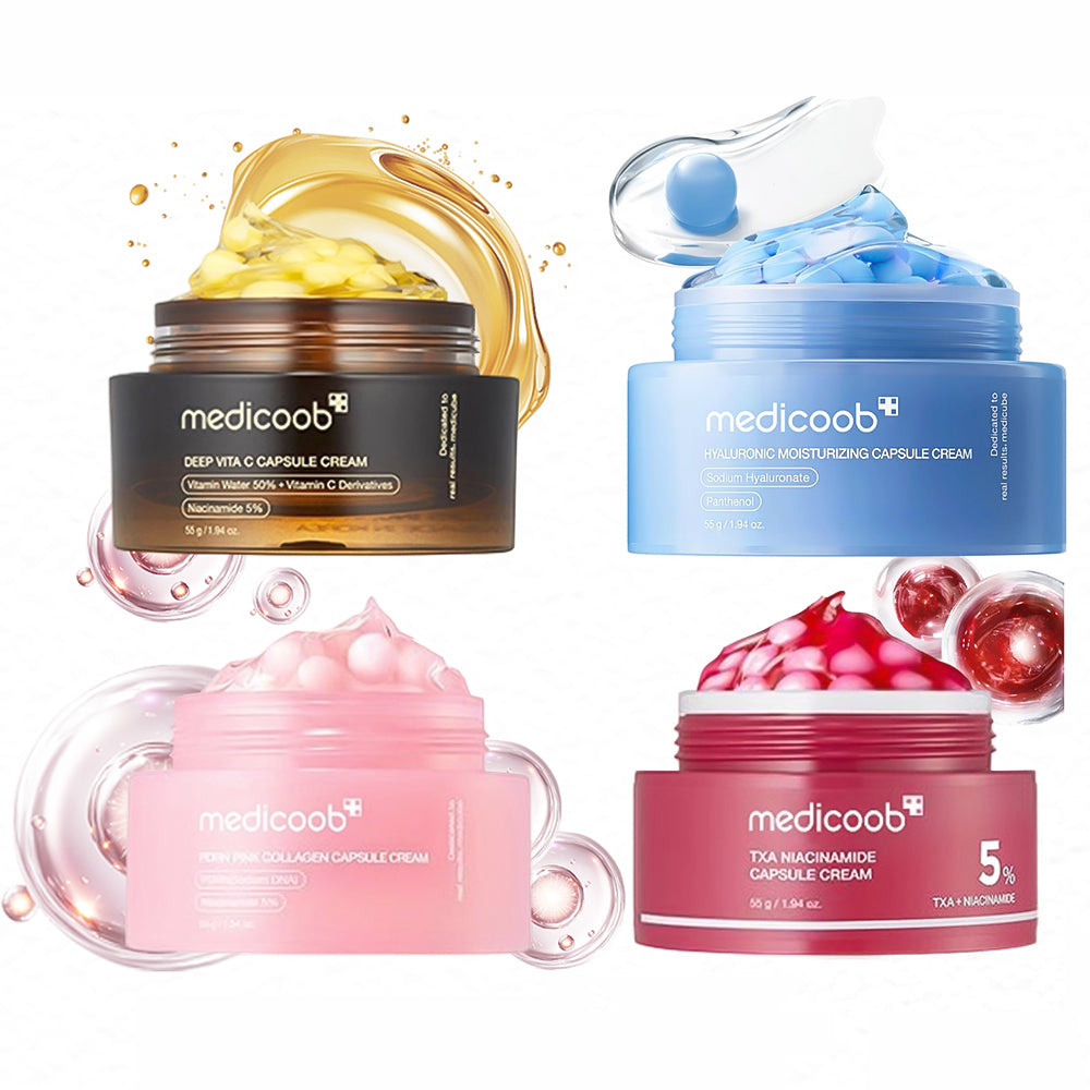 Capsule Cream SET for Glass Glow Skin(Four Bottles)