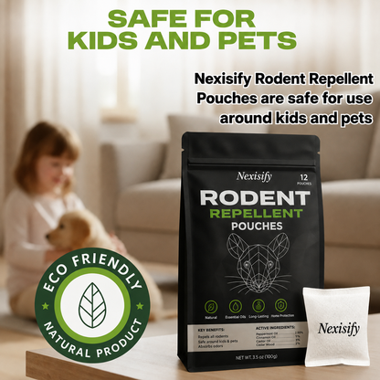 Natural Rodent Repellent Pouches