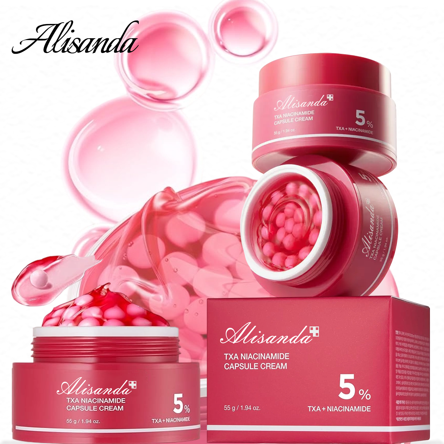 🔥🔥🔥Final 3 hours:70% OFF Mix & Match Boba Cream Set | Tiktok Viral Capsule Creams for Uneven Skin Tone, Glow Hydration, Korean Skincare, K-beauty