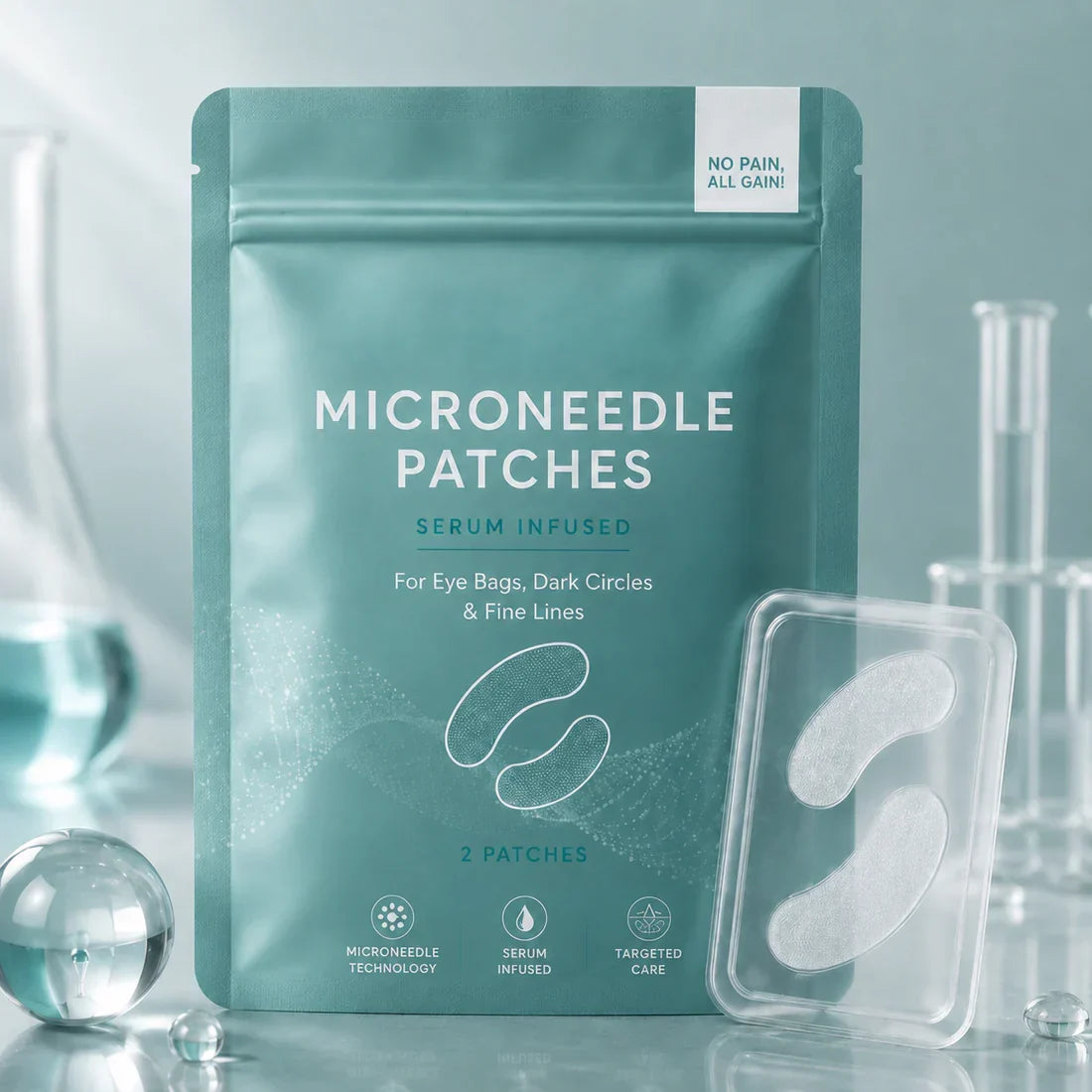 Dissolving Microneedle Eye Patches