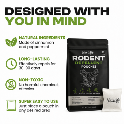 Natural Rodent Repellent Pouches