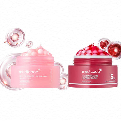 🔥🔥🔥Final 3 hours:70% OFF Mix & Match Boba Cream Set | Tiktok Viral Capsule Creams for Uneven Skin Tone, Glow Hydration, Korean Skincare, K-beauty