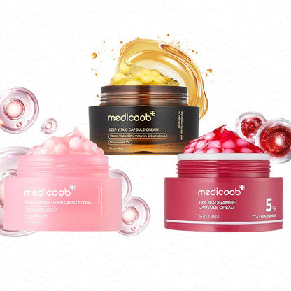 🔥🔥🔥Final 3 hours:70% OFF Mix & Match Boba Cream Set | Tiktok Viral Capsule Creams for Uneven Skin Tone, Glow Hydration, Korean Skincare, K-beauty