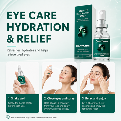 Contcove® Lutein Eye Care Spray — 10-Second Daily Routine