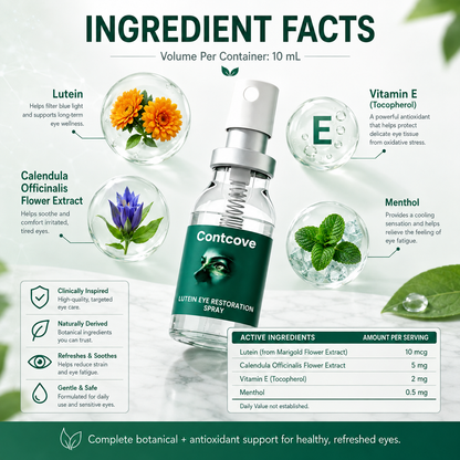 Contcove® Lutein Eye Care Spray — 10-Second Daily Routine