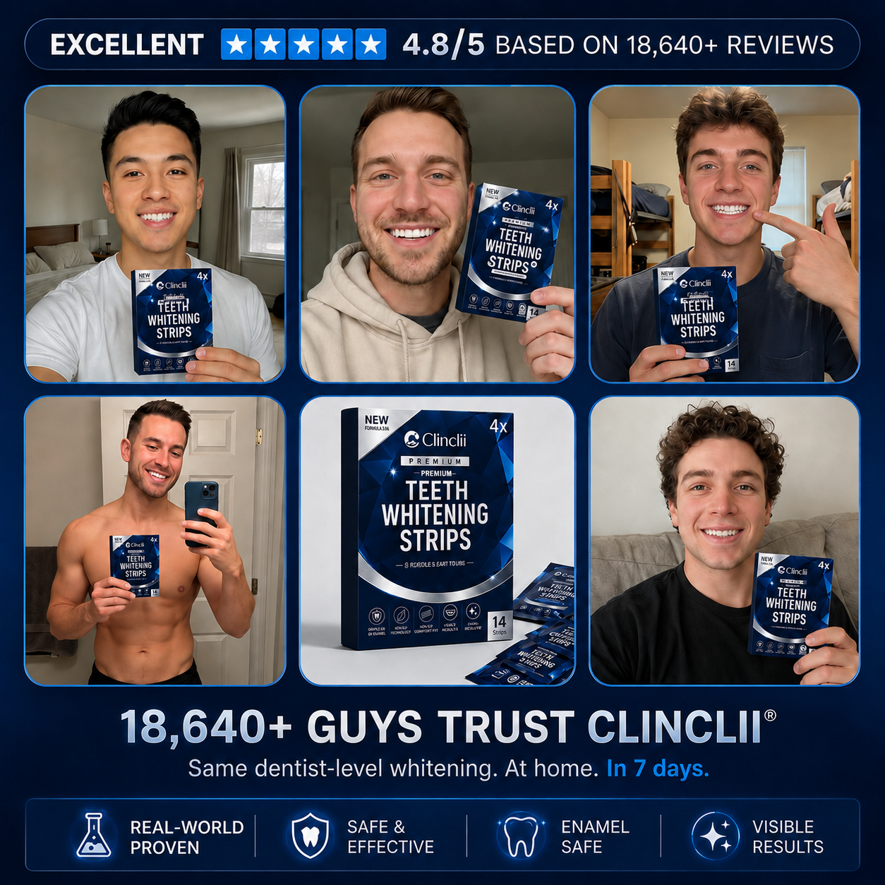 Clinclii™ Whitening Strips - Instant Whitening - 14 Strips