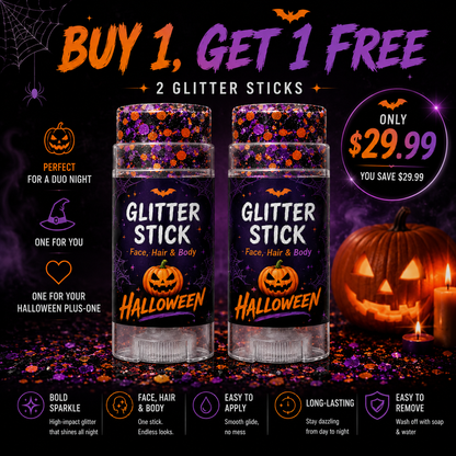 Halloween Glitter Stick for Face, Hair & Body