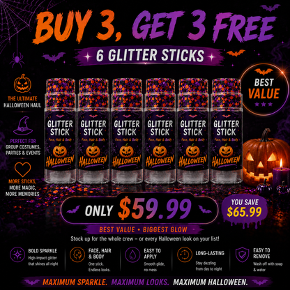 Halloween Glitter Stick for Face, Hair & Body