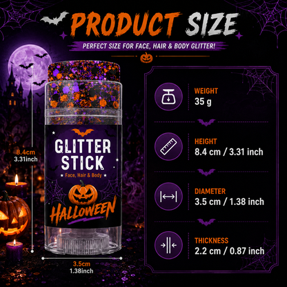 Halloween Glitter Stick for Face, Hair & Body