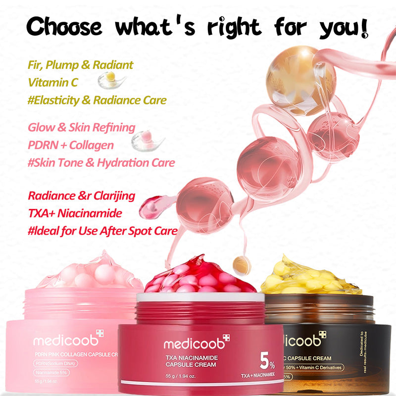 🔥🔥🔥Final 3 hours:70% OFF Mix & Match Boba Cream Set | Tiktok Viral Capsule Creams for Uneven Skin Tone, Glow Hydration, Korean Skincare, K-beauty