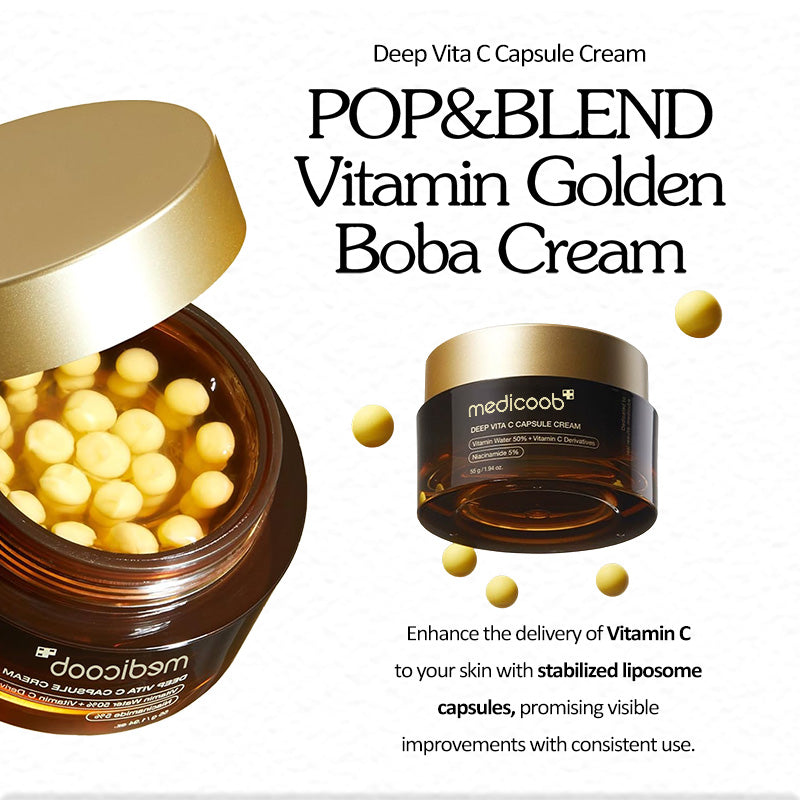 🔥🔥🔥Final 3 hours:70% OFF Mix & Match Boba Cream Set | Tiktok Viral Capsule Creams for Uneven Skin Tone, Glow Hydration, Korean Skincare, K-beauty
